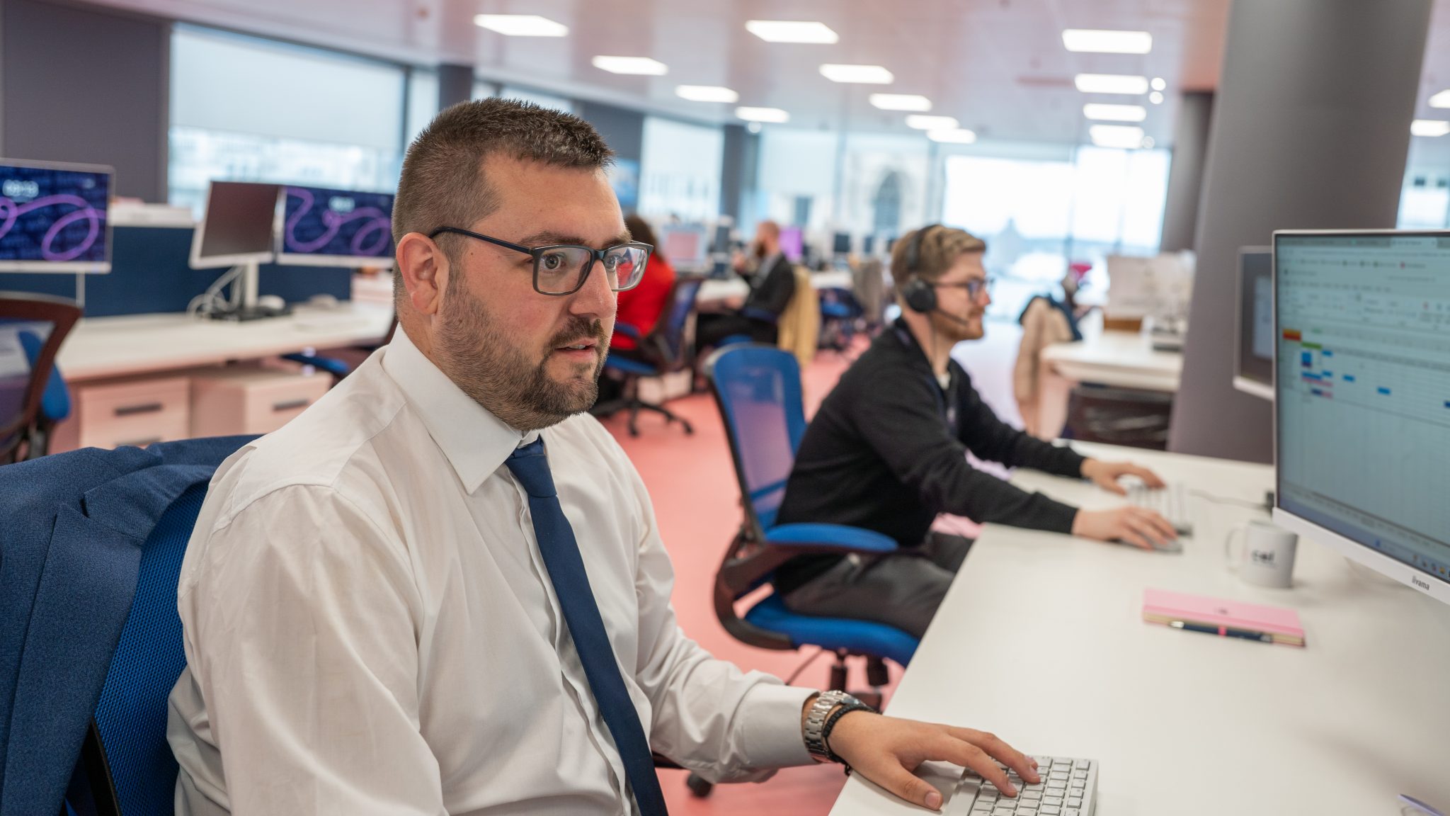 A photograph showing the CEL Solicitors team working on a fraud and scam case.